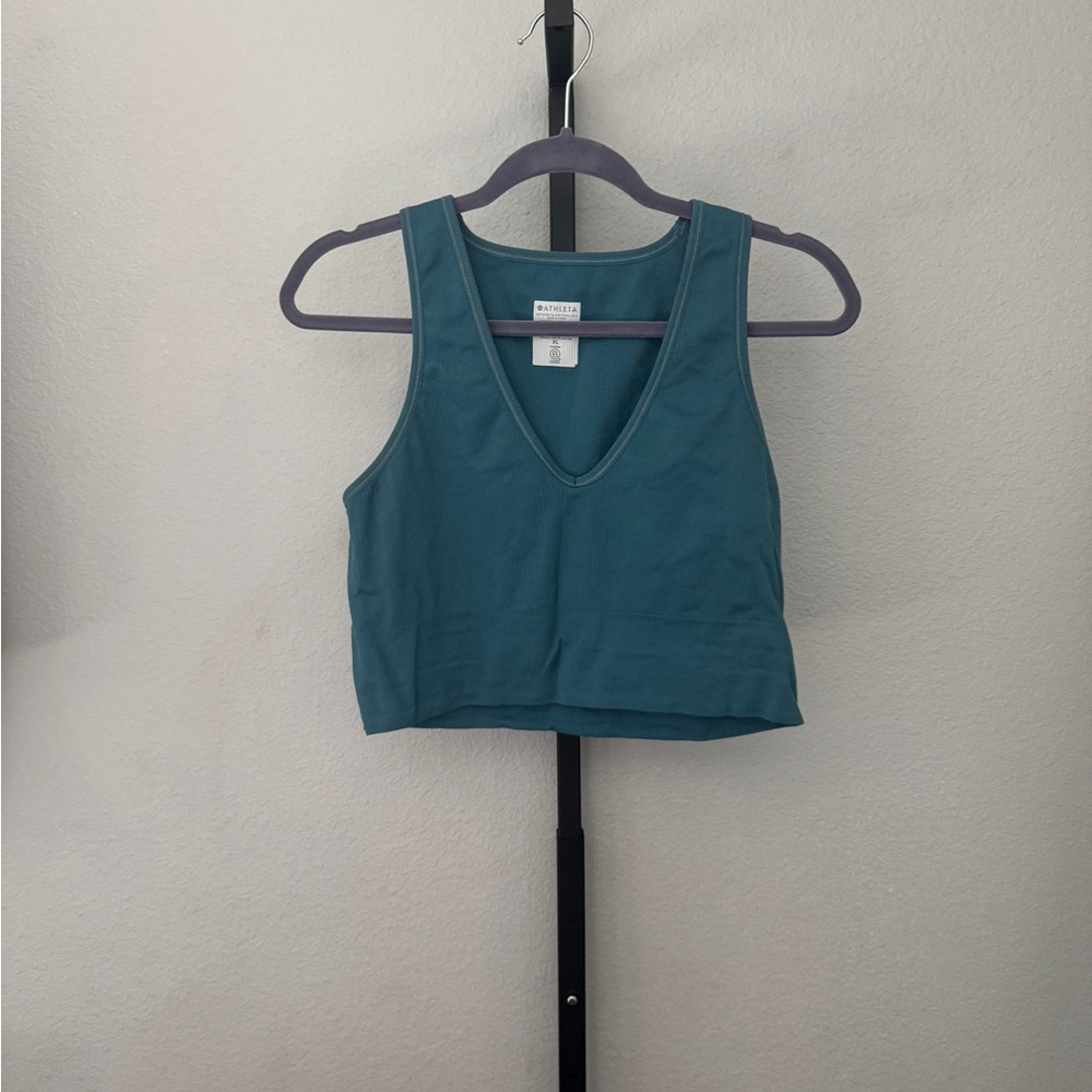 Athleta Teal longline Tank Top